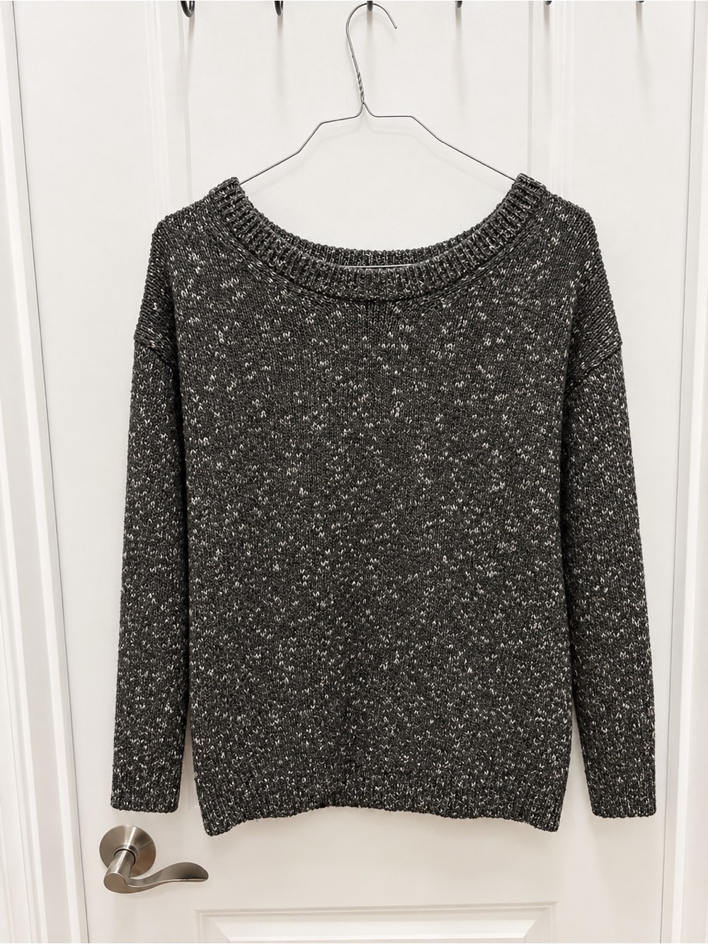 Olive Green Scoopneck Tunic Knit Sweater
